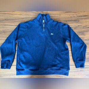 Lacoste Men's Navy Zip-Up Sweater